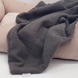 Hundedecke Plaid Curly graphit