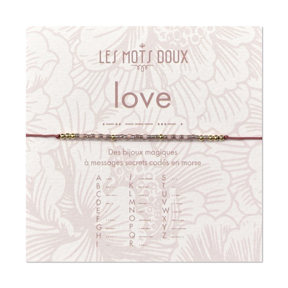 Morsecode armband: liefde