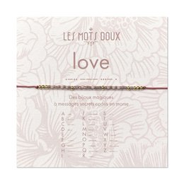 Bracciale in codice Morse: Amore