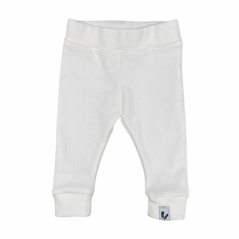 Newborn broekje waffle ecru
