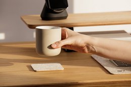 Filt & Kork Coasters - Sæt med 4