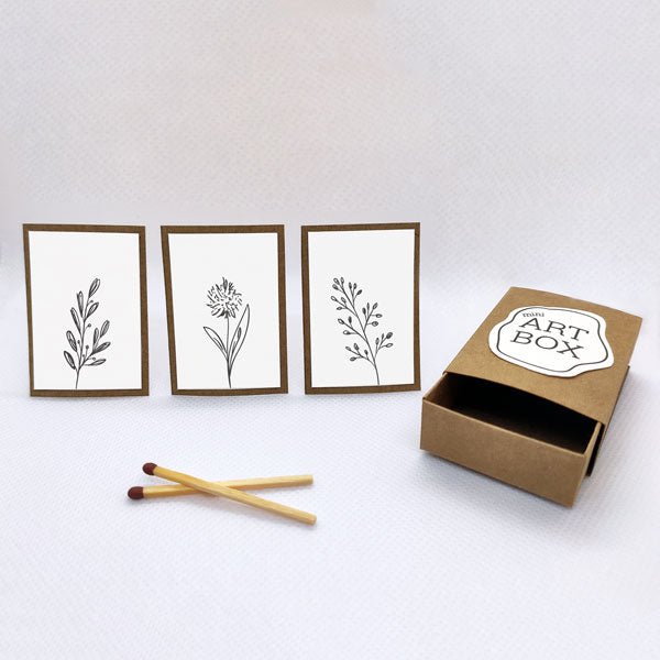DIY Mini Art – Flowers (4 pcs)
