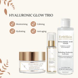 Refreshing Hyaluronic Acid Toner 150ml + Hyaluronic acid & Collagen Serum - 60ml + Hyaluronic acid & Collagen Day Cream