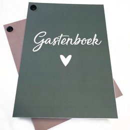 Guestbook entry cards 50 pers. - Green