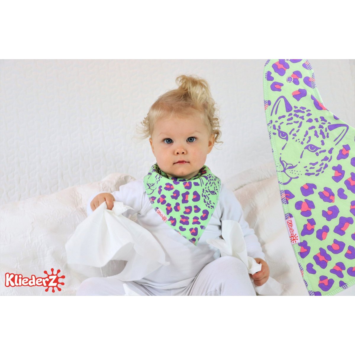 Spiczasty śliniaczek Lucky Leopard - śliniaczek niemowlęcy