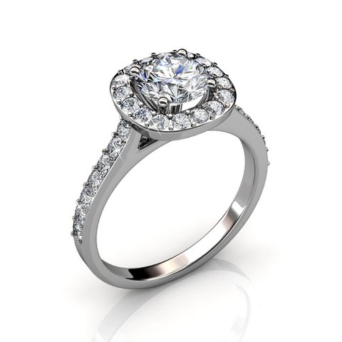 Bague Cushy - Argenté et Cristal