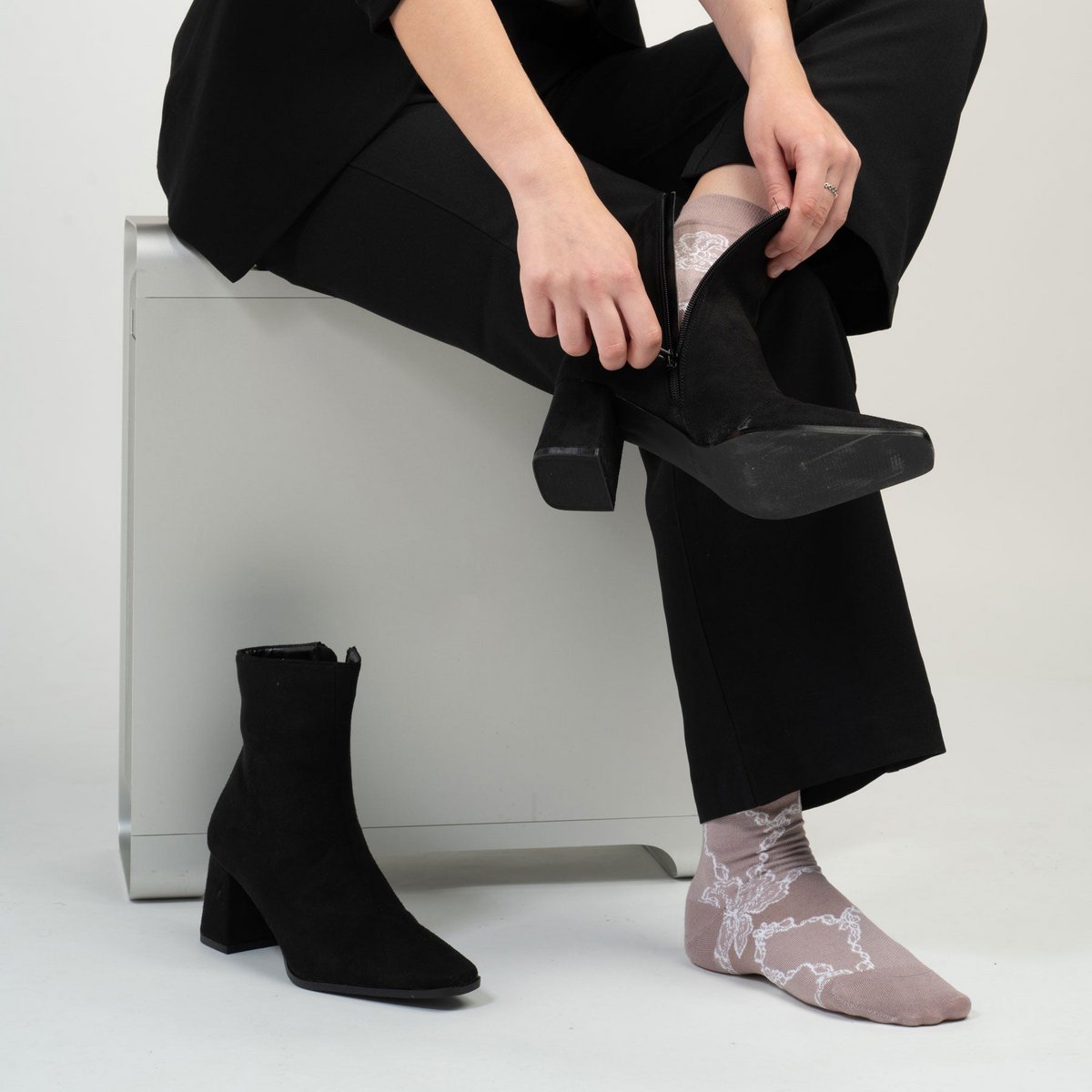 Chaussettes Femme Délicates - Vison