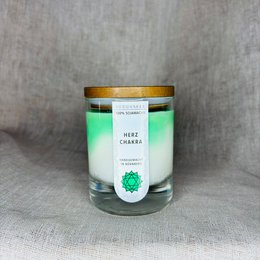 Heart Chakra | Scented candle soy wax – relaxing – meditation – chakra heart (green)