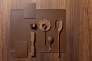 Skinnature placemat | recycled leather | Brick 35x45cm
