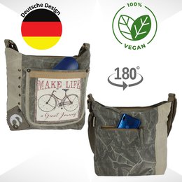 Sac bandoulière femme Sunsa. Sac à main en toile (toile) & cuir. Sac à bandoulière style vintage. Grand sac à bandoulière pour femme.