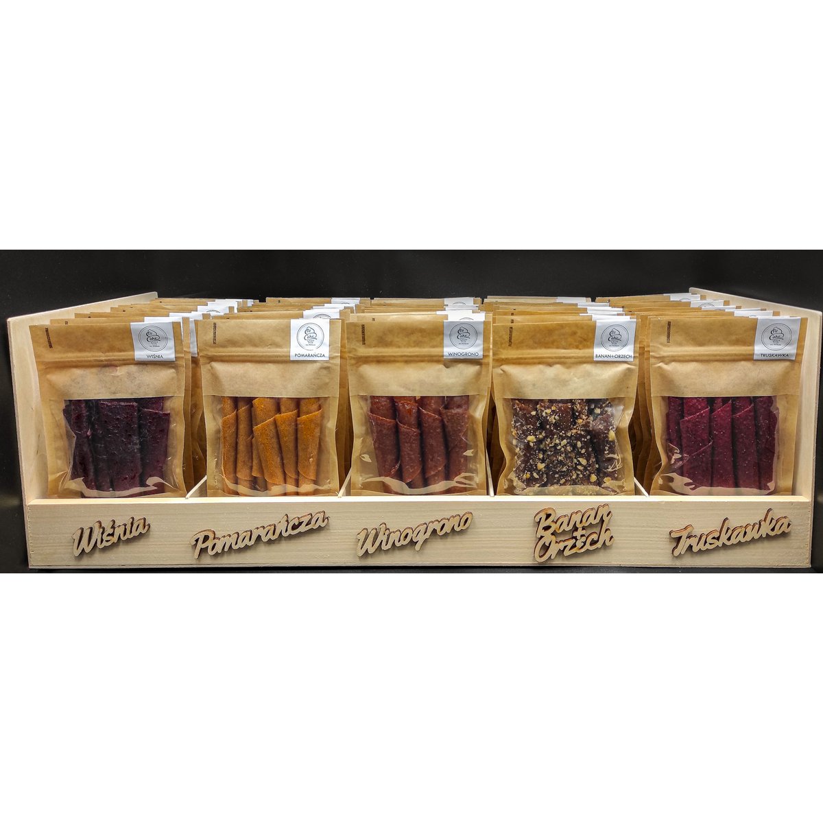SET OF 5 FLAVOURS X 10 PIECES 50G EACH.