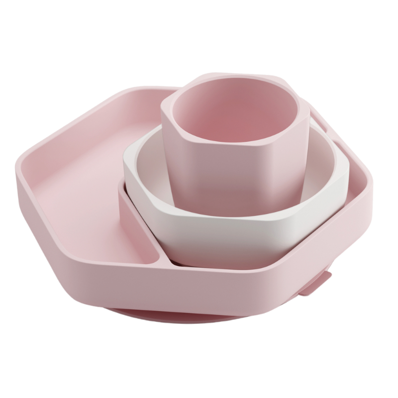 HEORSHE Tableware Set, PINK