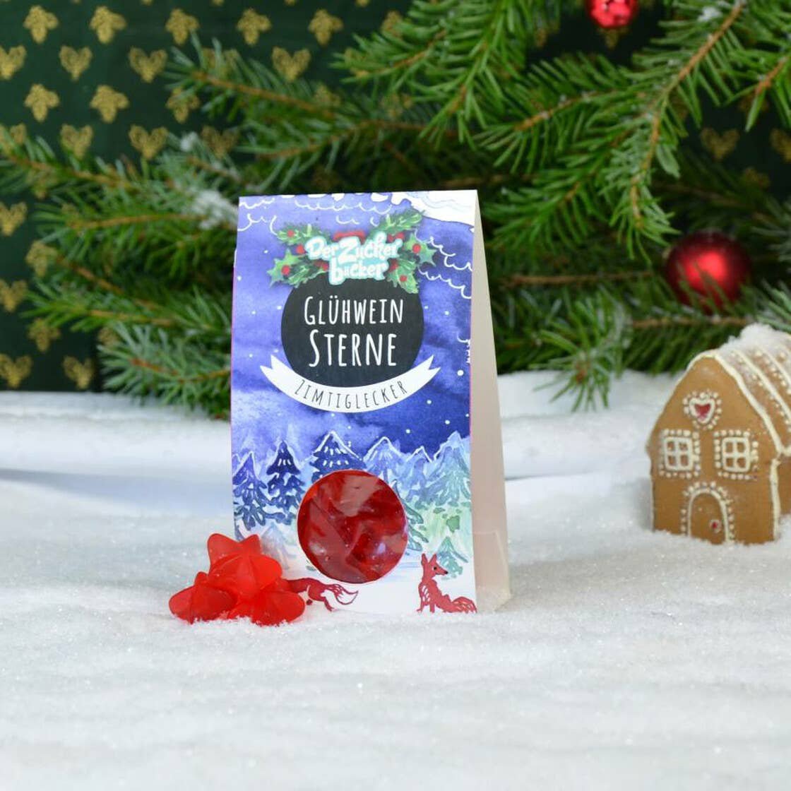 Snack portion gløgg stjerner frugtgummi jul