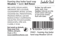 Schäumende Sheabutterseife Meadow 520 ml Isabelle Rose