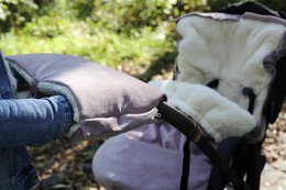 manguito de terciopelo impermeable (calentador de manos) - peluche, accesorios de cochecito de invierno