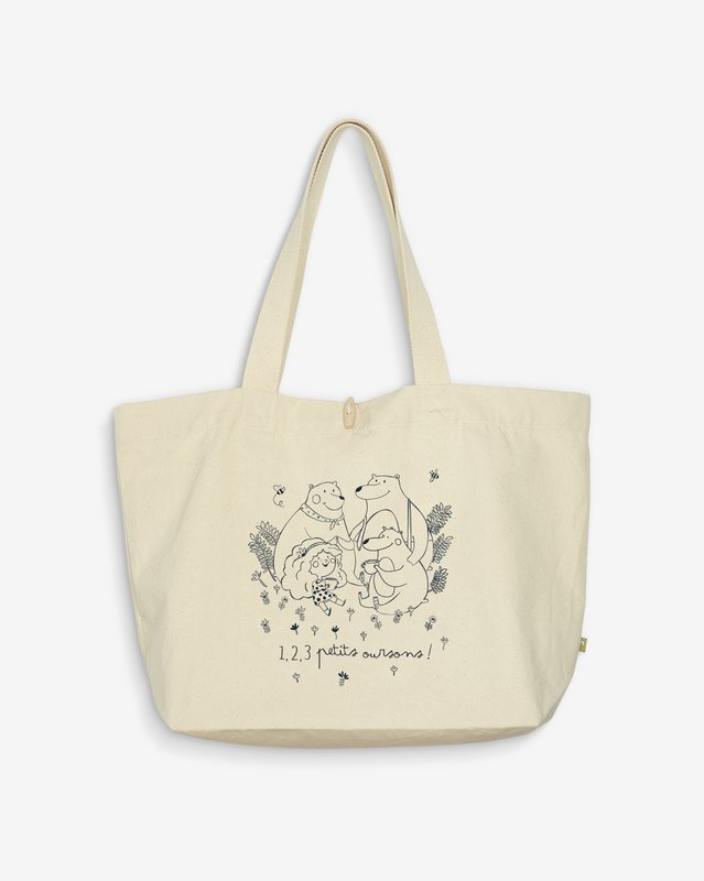 Borsa Boucle d'Or naturale 100% cotone biologico certificato Control Union