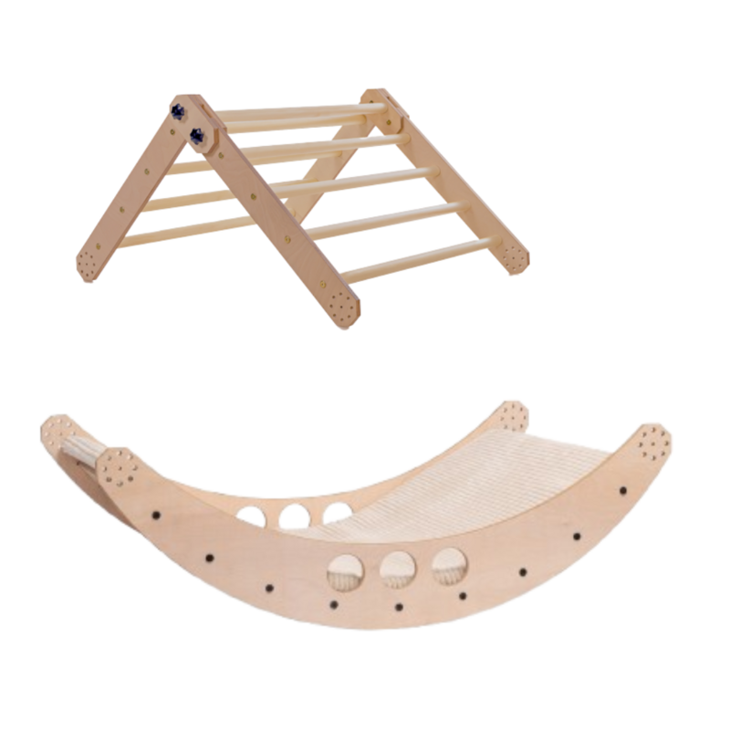 Juego de triángulo de escalada y balancín transformable Luula SLEEPER