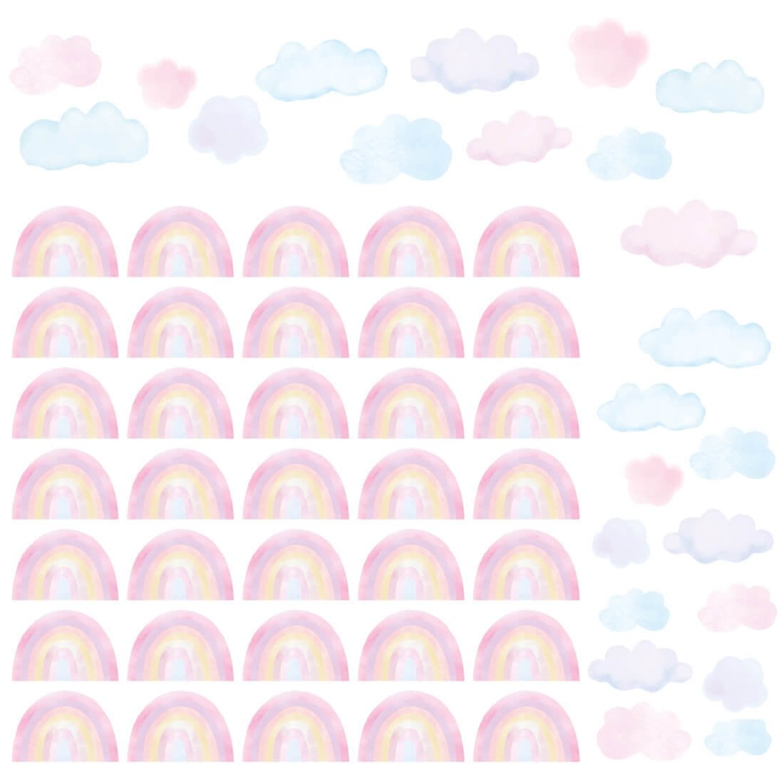 Wandaufkleber | Mini-Regenbogen rosa