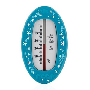 Badethermometer oval - blau