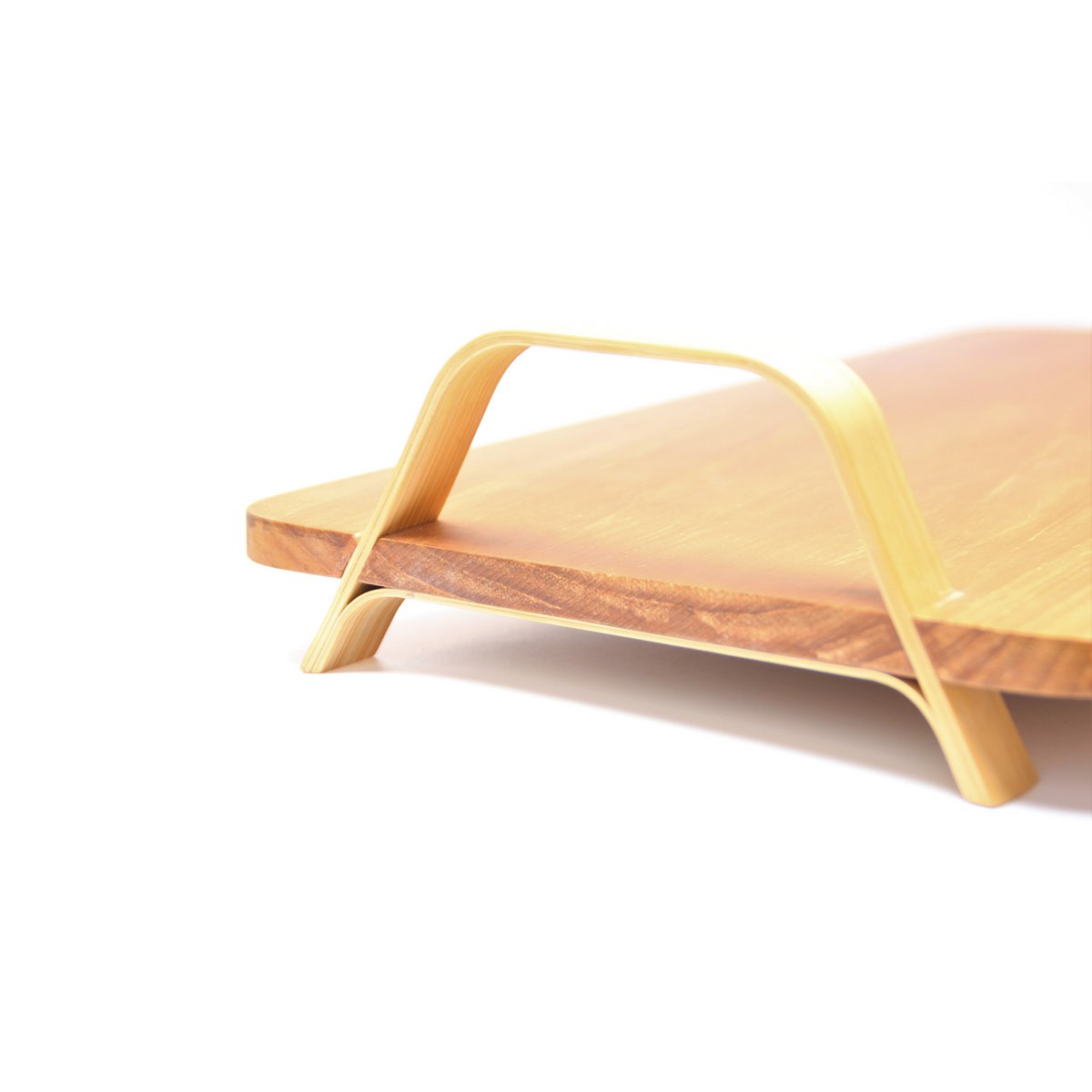 Bana designbakke fra træ og bambus