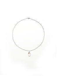 Gemstone necklace with rock crystal - positive energy