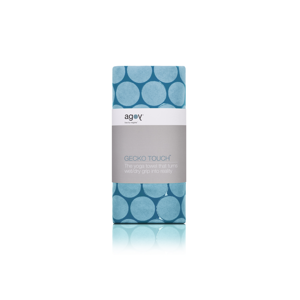 Gecko Touch Yoga Towel - Ocean Blue