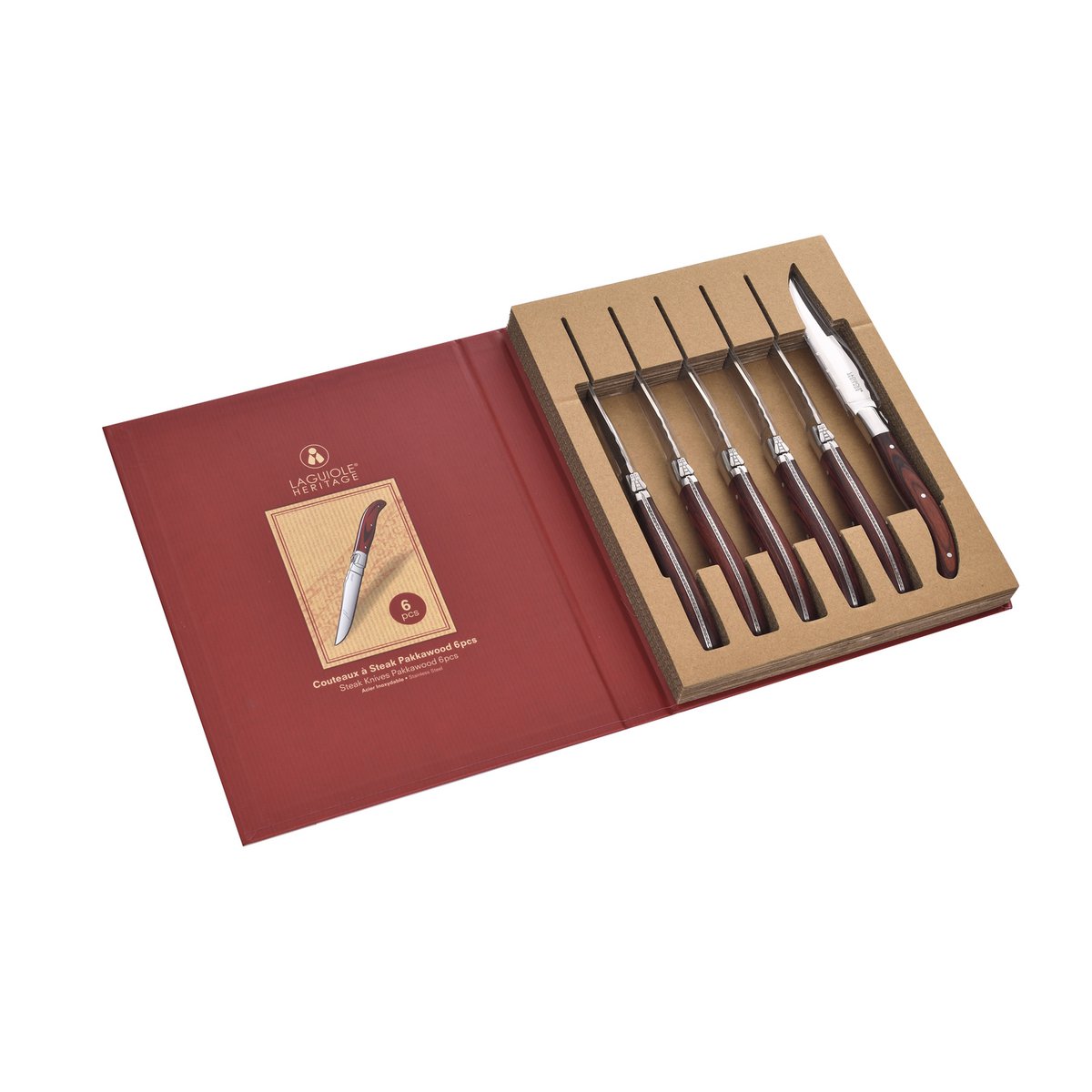 Box of 6 steak knives
