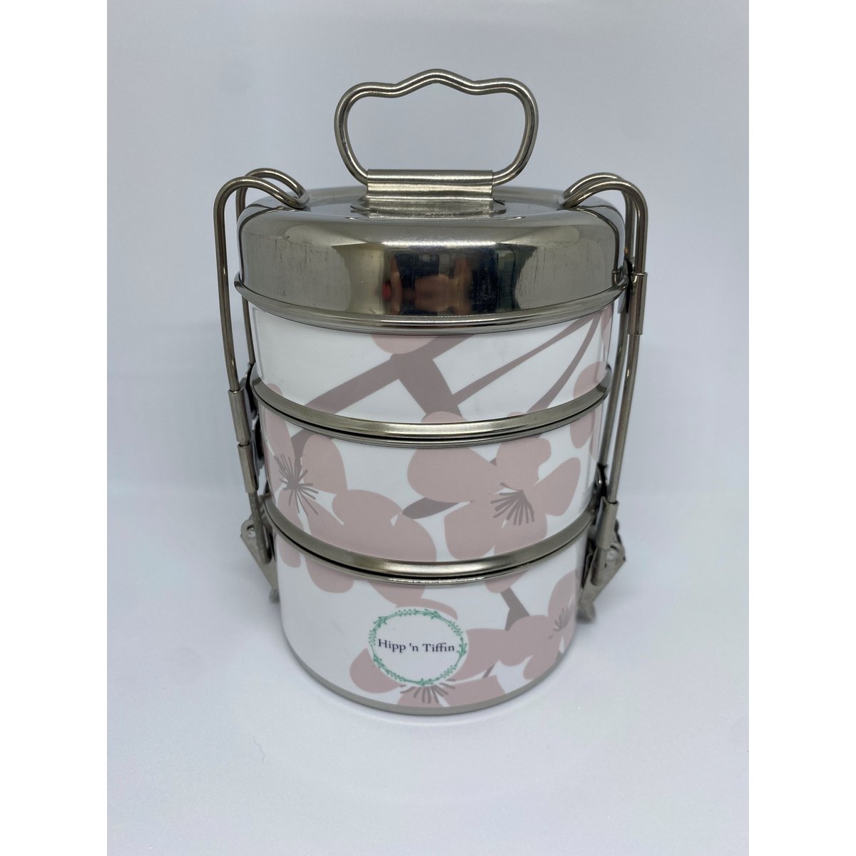 Tiffin - Lunch Box - Soft Pink Flowers