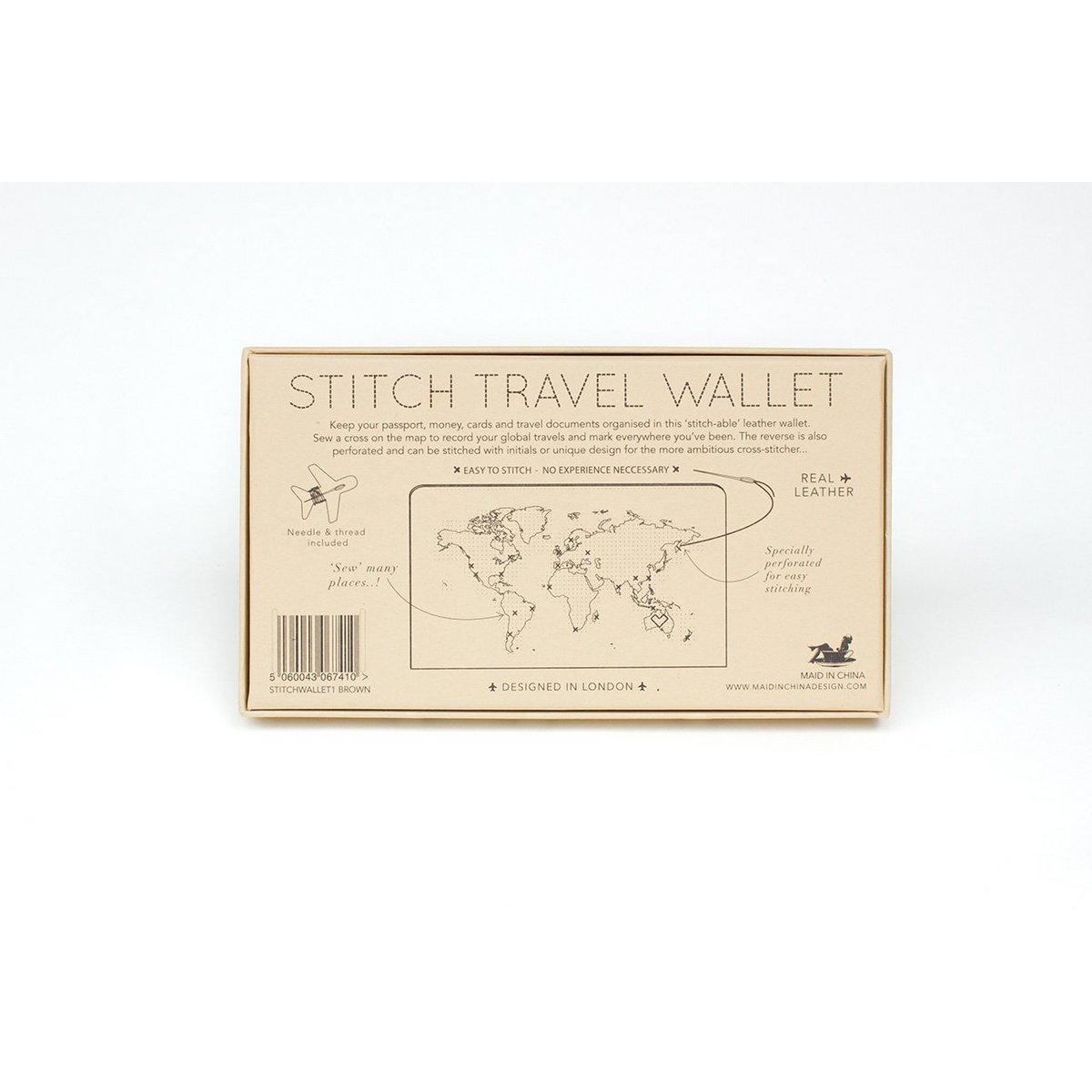 Portefeuille de voyage Stitch - Gris