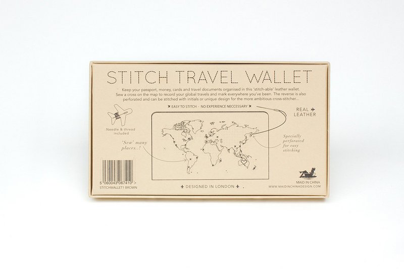 Cartera de viaje Stitch - Gris