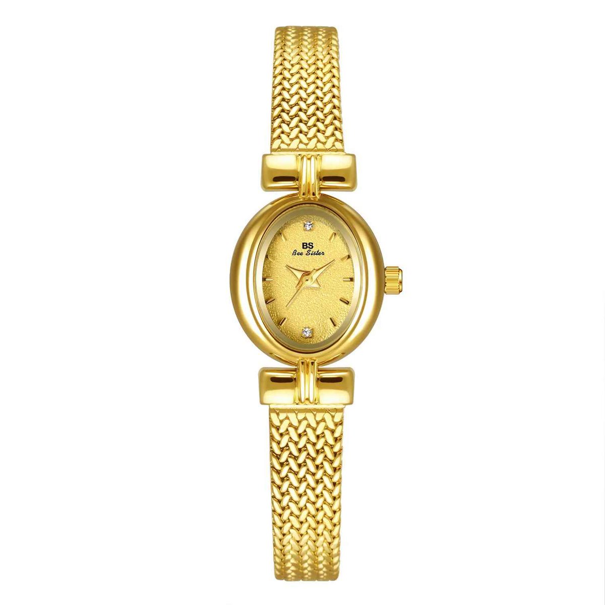 Mount - Minimalist Oval Gold Vintage Women's Watch