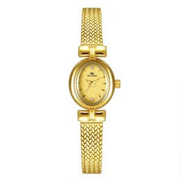 Mount - Minimalist Oval Gold Vintage Women's Watch