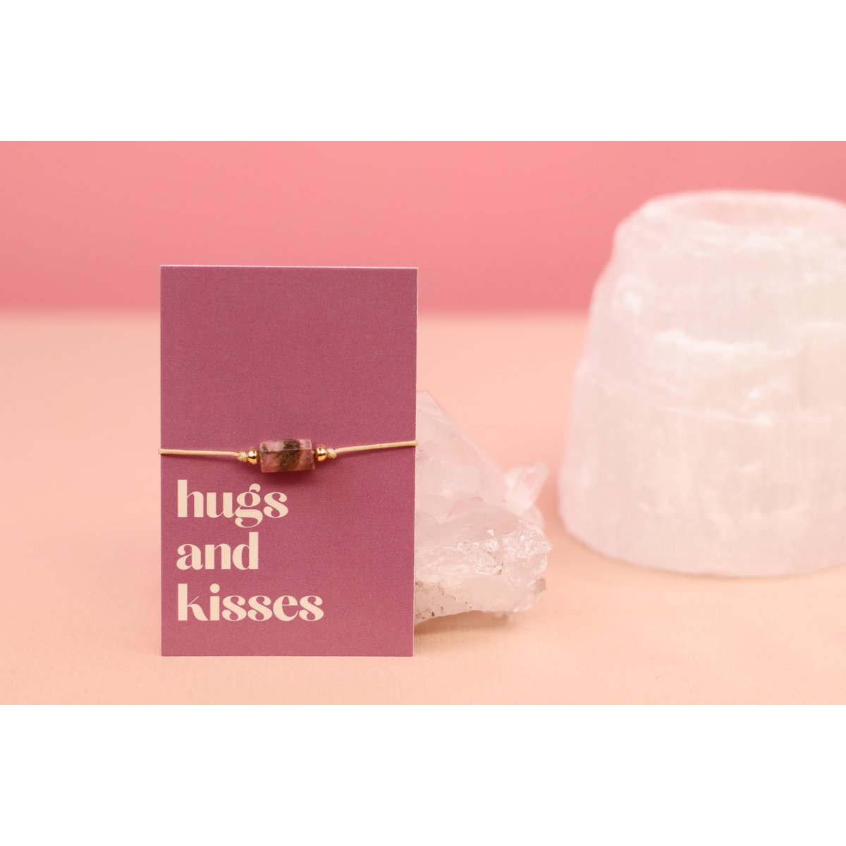 Armband Nachricht -Umarmungen und Küsse