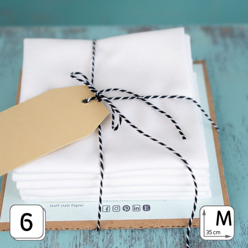 Håndter lommetørklæder Bio White M 3 -serie Tiny Box