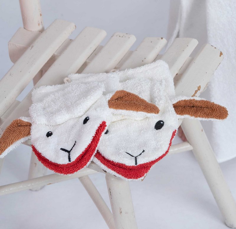Gant de toilette BIO mouton grand