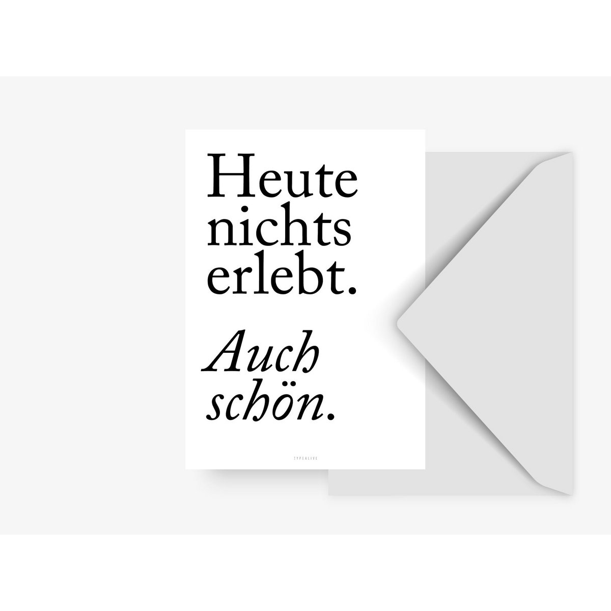 Postkarte / Auch Schön