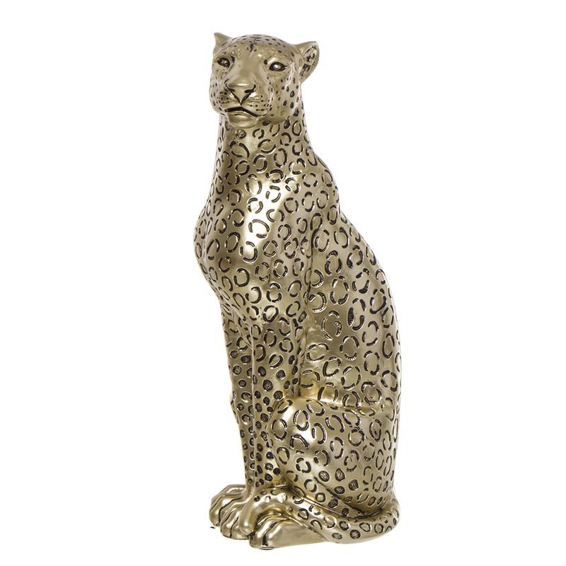 FIGURA LEOPARDO SEDUTO ORO HH301733