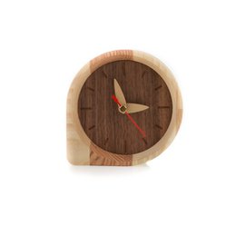 Holzuhr, Holztischuhr, Tischuhr, moderne Uhr, Holzuhr, Miniuhr