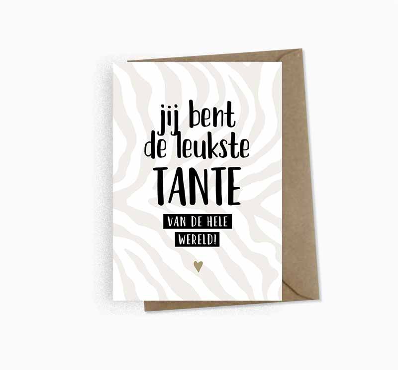 Ansichtkaart || leukste tante