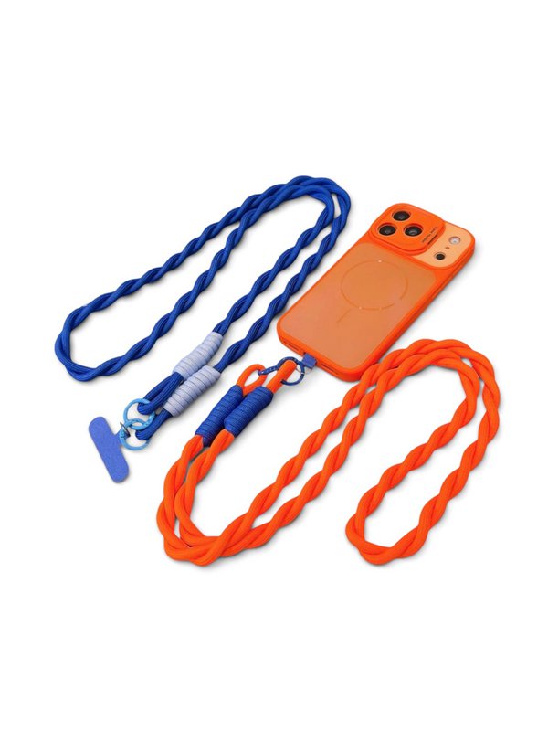 Long cell phone chain 'LOLA' - beige
