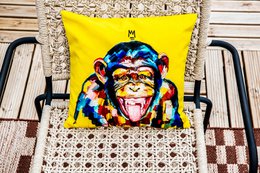 Funky Monkey Kissen von Vincent Richeux