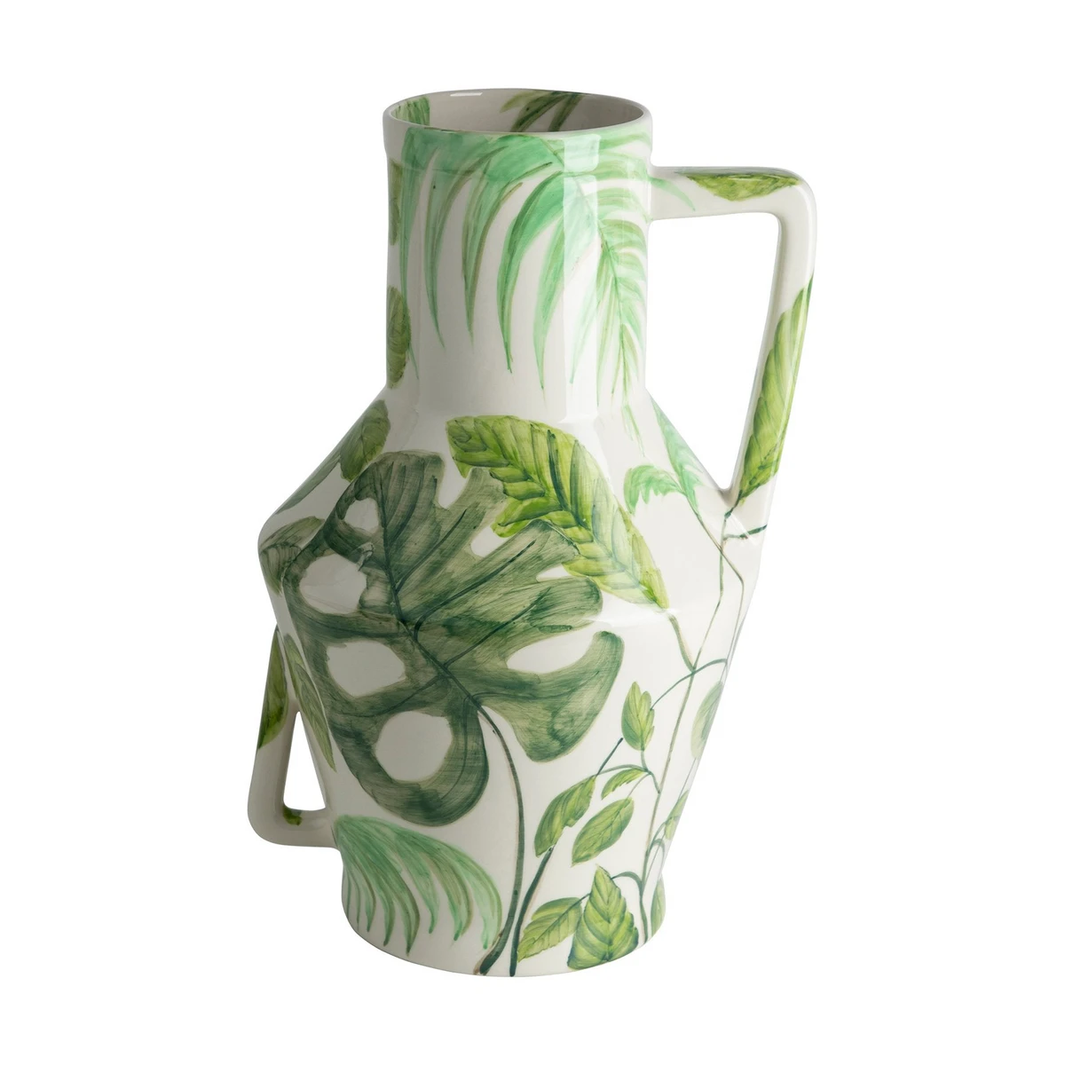 VASE 45 cm di stampa giungla dipinti con maniglia