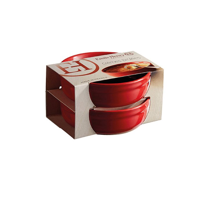 Emile Henry Crème brûlée dish set 2 pieces