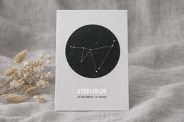 Stjernekort Stenbukken A6 beige