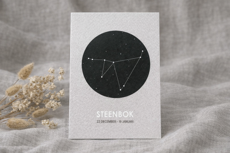 Stjernekort Stenbukken A6 beige