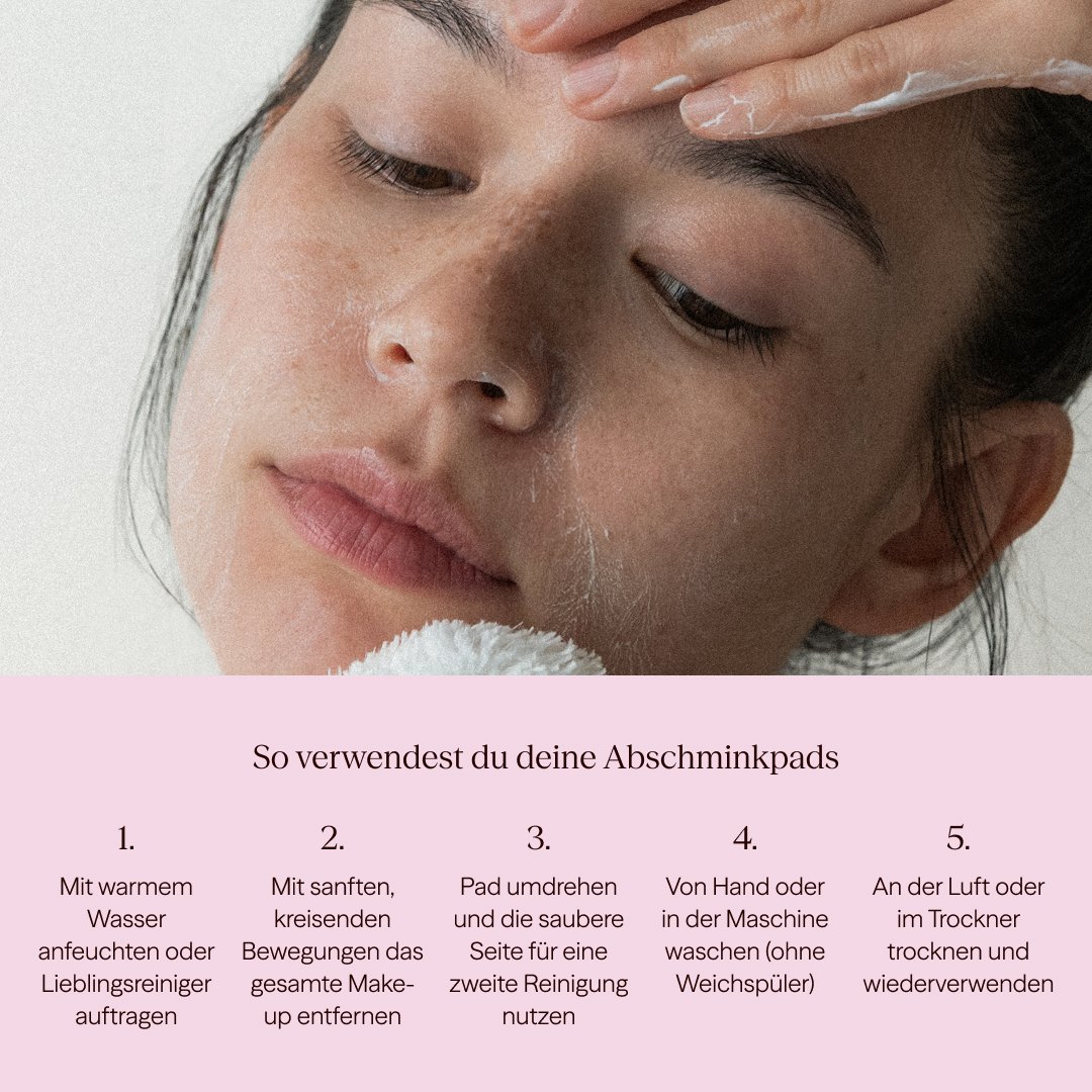 Herbruikbare make-up verwijderingspads - set van 3
