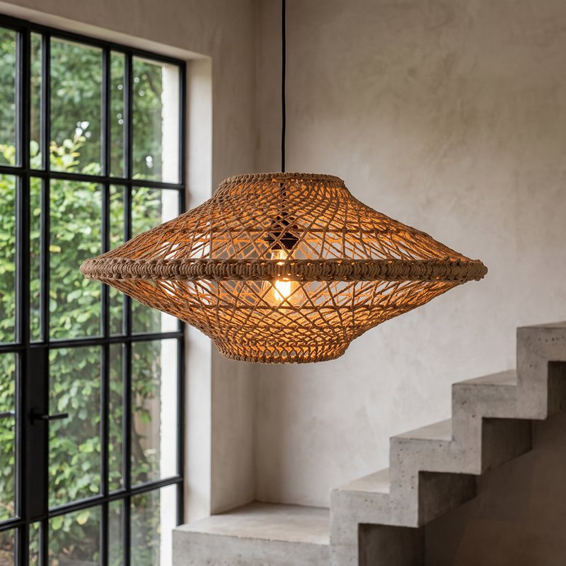 Corda hanging lamp Naturel Medium