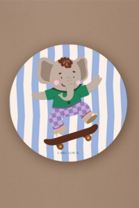 Wall circle Elephant Olaf - children's room decoration