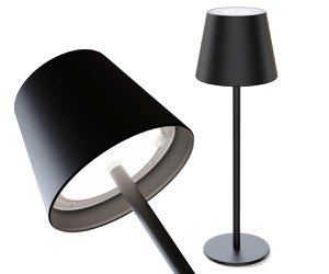AXBO schwarze LED-Tischlampe