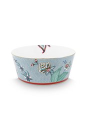 Giftset Bowls 15cm & Chopsticks Oriental Flower Festival Blue